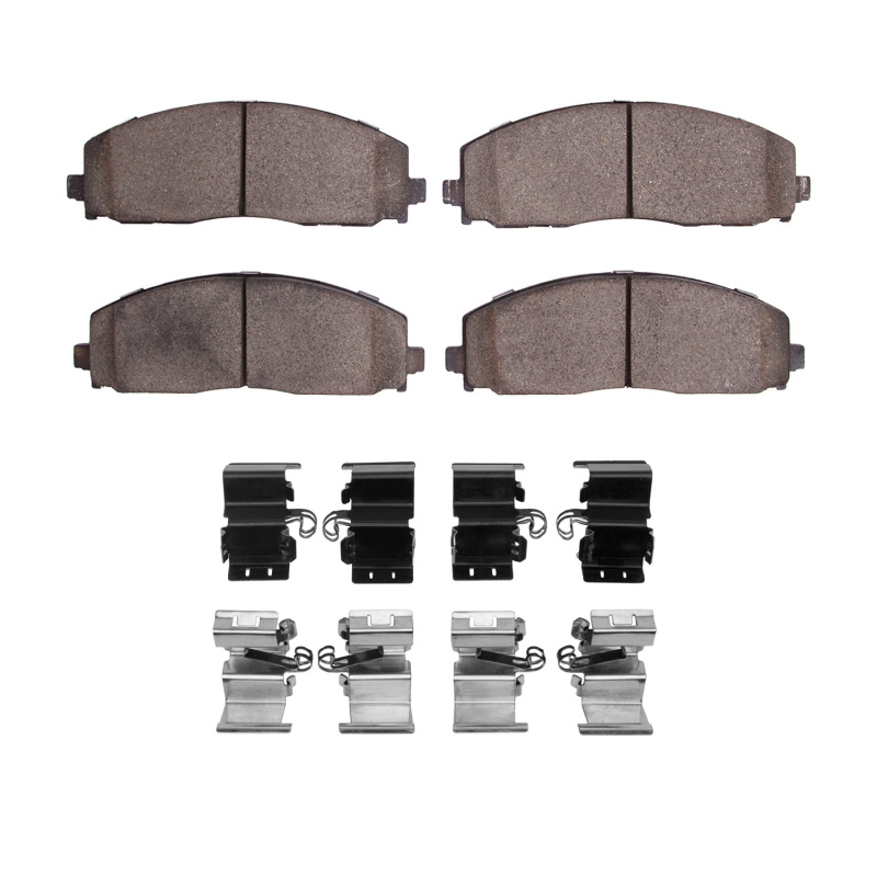 Chrysler Pacifica Brake Pads - Front - R1 Concepts - R1 Euro Ceramic Pads and Hardware Kit - `12-`25